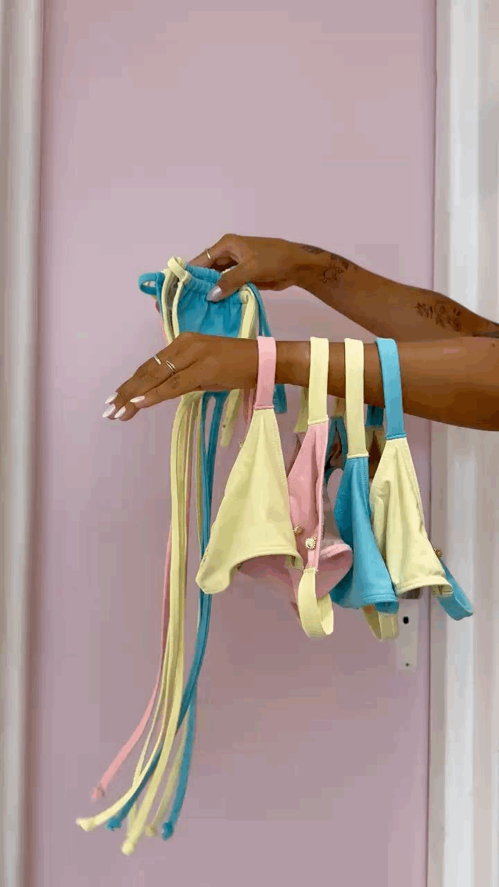 🍭 Candy Ipanema Yellow and Pink - Bottom