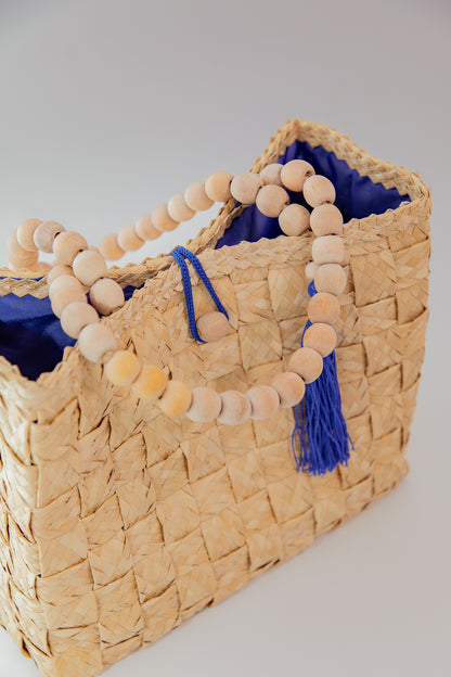 Exclusive handmade Straw Bag with natural chain holder- made in the northeast of Brazil