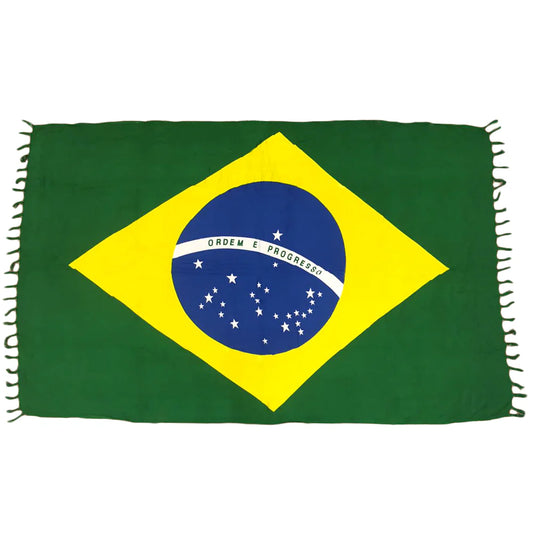 Brazilian Flag Sarong - Bandeira do Brasil (canga de praia)
