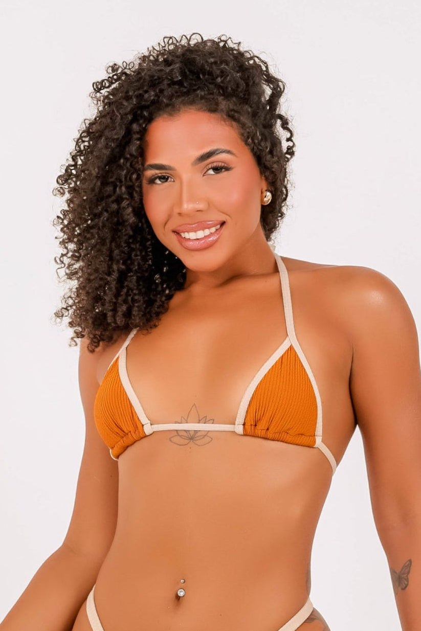 Ipanema Texturized Caramel & Bege - Top/Sutia