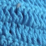 Blue crochet
